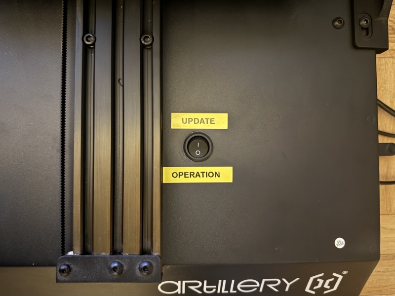 Switch in OPERATION position